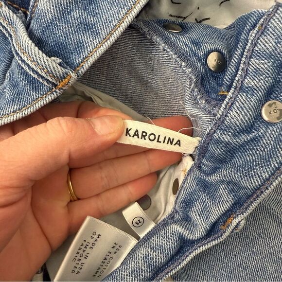 [GRLFRND] Karolina Straight Leg Distressed Jean - Size 25 - Picture 4 of 6